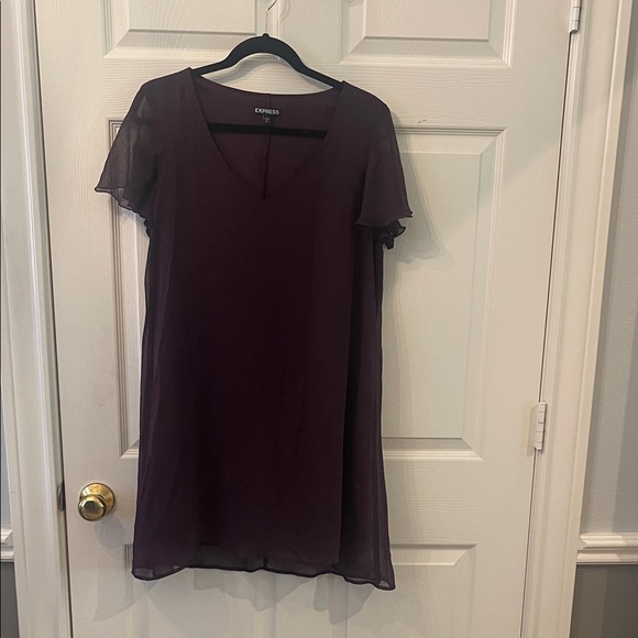 Express Women's Elegant Dark Purple Blouse - Picture 1 of 6